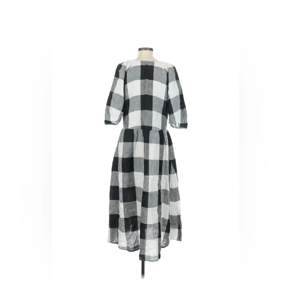 Everlane The Linen Oversized Puff Sleeve - Gingham (S) - Picture 10 of 13